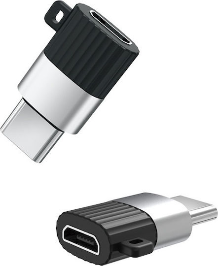 XO NB149-A Μετατροπέας USB-C male σε micro USB female 1τμχ