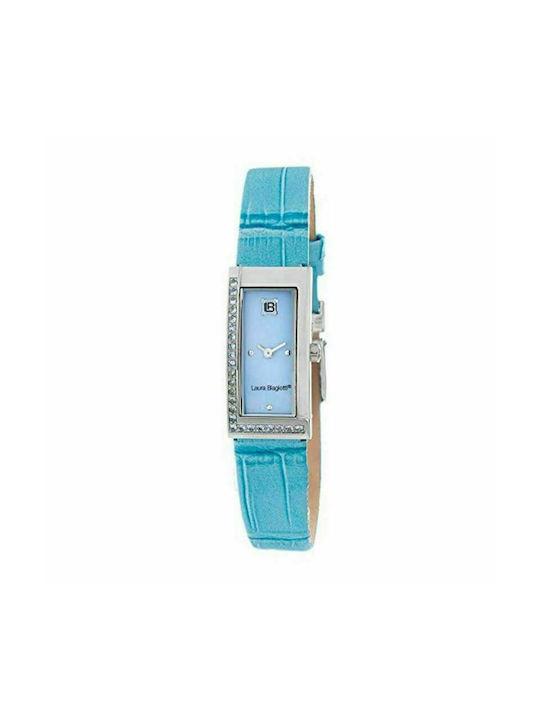 Laura Biagiotti Uhr mit Blau Lederarmband LB0011S-02Z