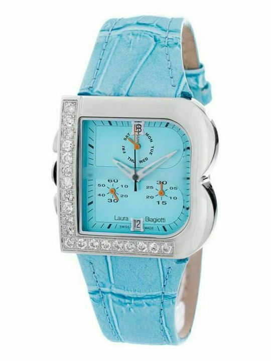 Laura Biagiotti Women's Watch with Blue Leather...