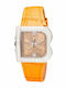 Laura Biagiotti Women's Watch Chronograph with Orange Leather Strap