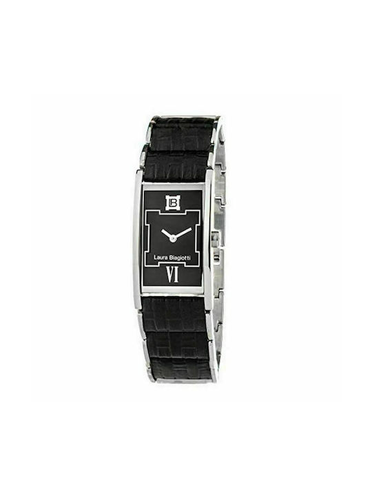 Laura Biagiotti Watch with Black Leather Strap LB0014L-01