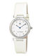 Laura Biagiotti Women's Watch with White Leather Strap