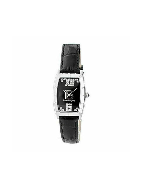 Laura Biagiotti Watch with Black Leather Strap LB0010L-01