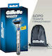 Gillette Mach3 Turbo 3D Бръсначка с Резервна глава 2 остриета и лубрикантна лента & Гимнастическа раница