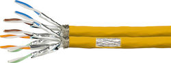 LogiLink S/FTP Cat.7a Ethernet Network Cable without connectors 100m Yellow 1pcs