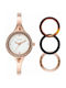 Elle Time & Jewelry Watch with Pink Gold Metal Bracelet ELL27001