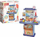 Kids Kitchen Κουζίνα με Αξεσουάρ και Βρύση for 3+ Years Old 70 cm.