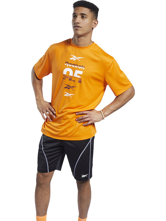 Reebok MYT Men's Athletic T-shirt Short Sleeve Orange