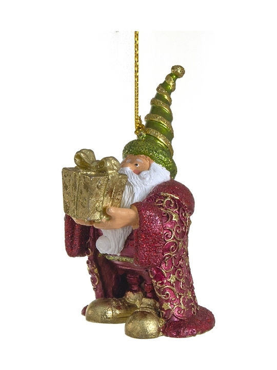 Ornament De Brad Moș Crăciun Multicolor 11.5x9.1cm