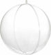 Ornament suspendat Glob Plastic Transparent 15buc