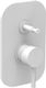 La Torre New Tech Built-In Mixer for Shower with 2 Exits White Matt