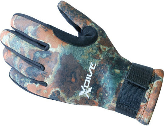 XDive Amara Γάντια Κατάδυσης Γάντια Κατάδυσης Από Neoprene Camo 2mm 2mm