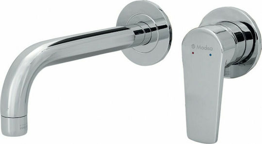 Viospiral Optima Set Mischer & Auslauf für Wandmontage für für Waschbecken 1 Ausfahrt Chrome