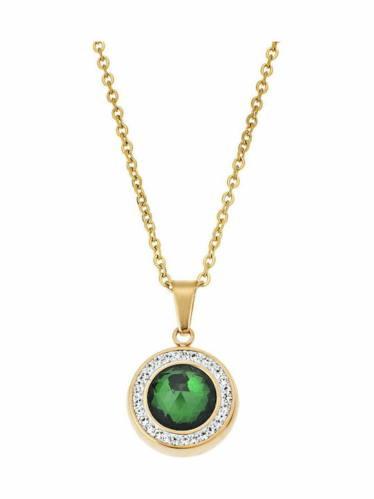 Puppis from Gold Plated Steel with Zircon