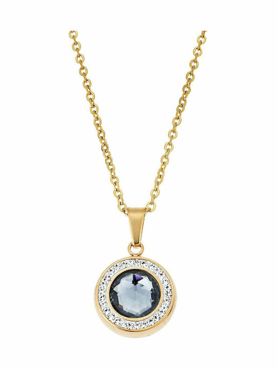 Puppis from Gold Plated Steel with Zircon