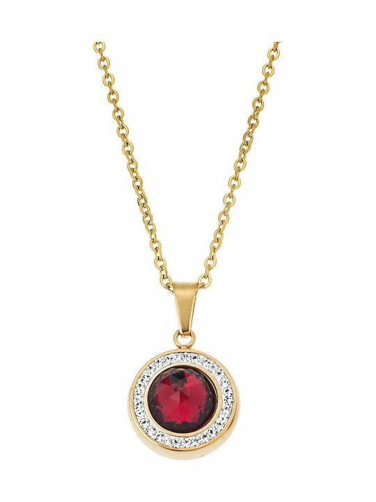 Puppis from Gold Plated Steel with Zircon