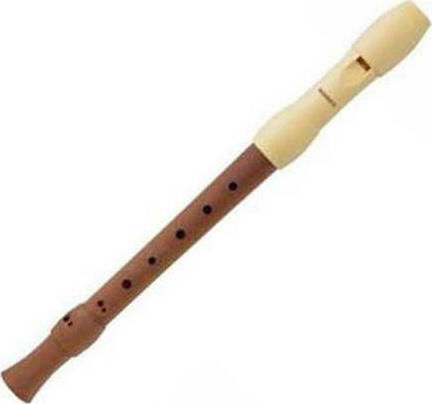 Hohner Soprano Wooden Recorder Alegra B95860 Baroque Brown