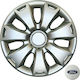 Croatia Cover Car Hubcap Set with Ford Emblem 16" 4pcs Silver