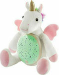 Luna Plush Unicorn με Προβολέα Led 25 cm