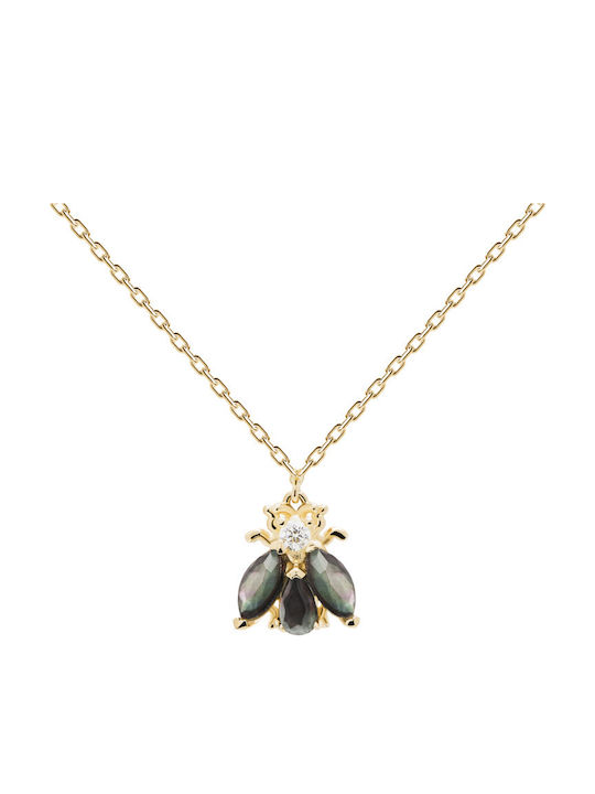 P D Paola Zaza Gold Plated Silver Necklace