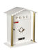 Viometal LTD 7007 Monaco Outdoor Mailbox Metallic in White Color 34x34.2x41cm