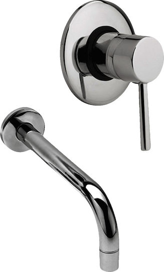 Gloria Stilo-in Built-in Mixer & Spout Set for for Bathroom Sink 1 Exit Chrome Gloria Stilo-in Built-in Mixer & Spout Set for for Bathroom Sink 1 Exit Chrome
