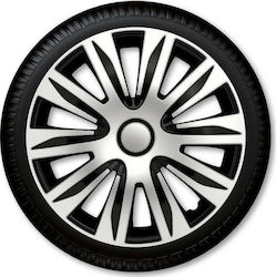 Autoline Argo Nardo Car Hubcaps 14" Silver 4 Pieces Autoline Argo Nardo Car Hubcaps 14" Silver 4 Pieces