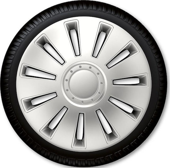 Autoline Σετ Τάσια Αυτοκινήτου Argo Silverstone Mat 4τμχ 14" Ασημί