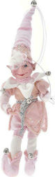 Iliadis Weihnachtliche Stoff Figur Elf Rosa Höhe 30cm