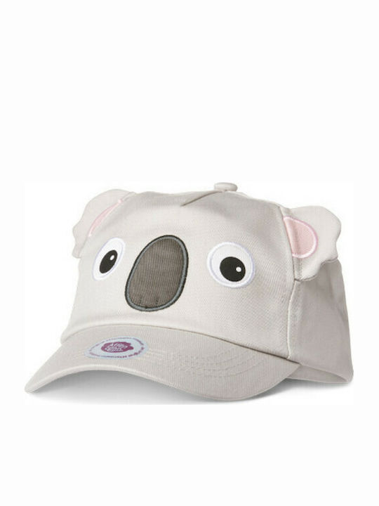 Affenzahn Kids' Hat Jockey Fabric Koala Grey
