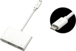 Blow 76-102 USB-C male σε USB-A / USB-C / VGA female