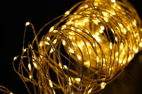 30 Lights LED 1.5m. Warm White Battery in String 1pcs
