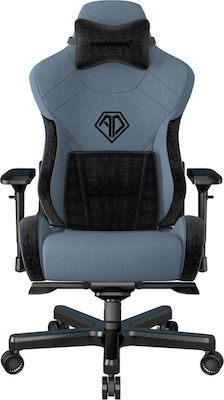 Anda Seat AD12XLLA T-Pro II Υφασμάτινη Καρέκλα Gaming με Ρυθμιζόμενα Μπράτσα Μαύρο/Μπλε