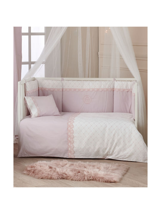 Kentia Baby Bettbezug Set mit Kissenbezug Beauty Rosa 100x140cm.