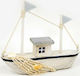 Paperpack Net Wooden Miniature Ship 16x3x14.5cm