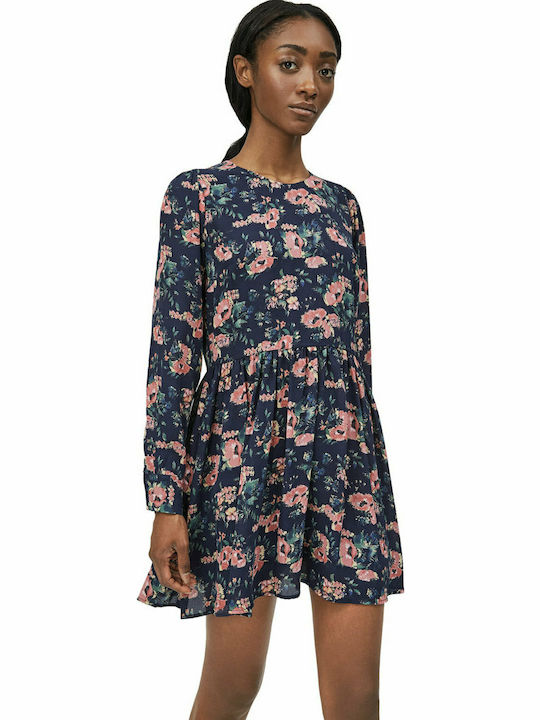 Pepe Jeans Rosario Mini All Day Φόρεμα Μακρυμάνικο Floral