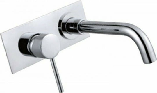 Gloria Plakal-in Built-in Mixer & Spout Set for for Bathroom Sink 1 Exit Chrome Gloria Plakal-in Built-in Mixer & Spout Set for for Bathroom Sink 1 Exit Chrome