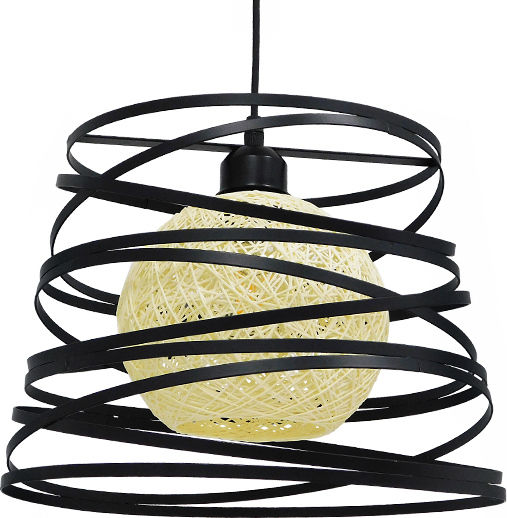 GloboStar Carter Pendant Light Black Grid with Socket E27 32x33x25cm