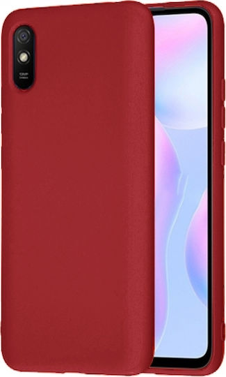 Senso Liquid Back Cover Σιλικόνης Μπορντό (Redmi 9A / 9AT)