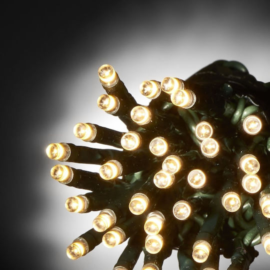 100 Lichterketten LED 8m. Warmes Weiß in Zeichenfolge 1Stück