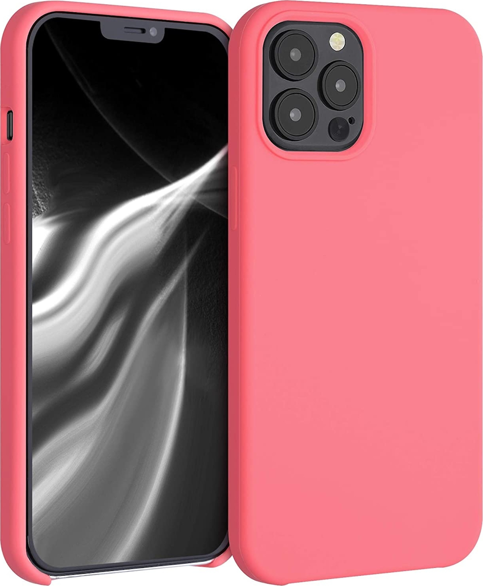 KWmobile Soft Flexible Rubber Cover Σιλικόνης Neon Coral (iPhone 12 Pro)