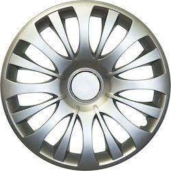 Croatia Cover Car Hubcap Set 15" 4pcs Silver