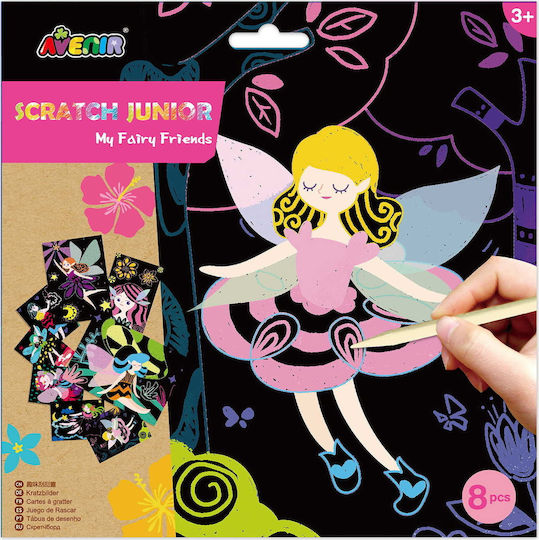 Avenir Painting Images with Scratch Fairy for Children 3+ Years 8pcs