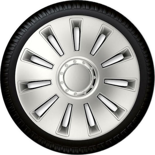 Autoline Set Capace de Roți Auto Gorecki Argo Silverstone Pro 4 Bucăți 15 Argintii