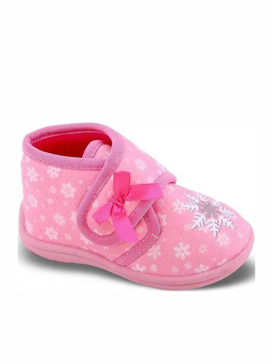 FAME Kids Slipper Ankle Boot Pink