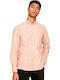 Lewis Long-sleeved Cotton Shirt Orange