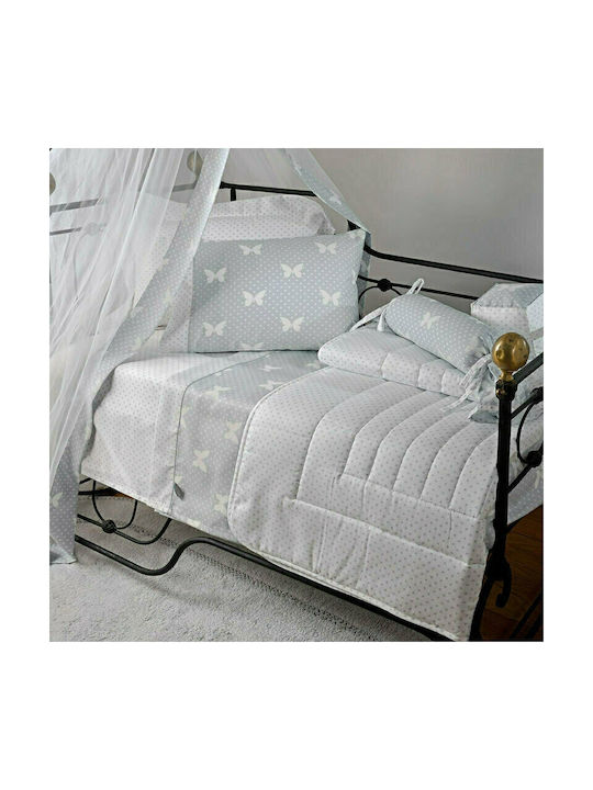 Down Town Home Baby Duvet Cover Set With Pillowcase Gray 105x150cm Down Town Home Baby Duvet Cover Set With Pillowcase Gray 105x150cm