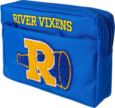 Blue Sky Riverdale Pencil Case with 2 Compartments Blue