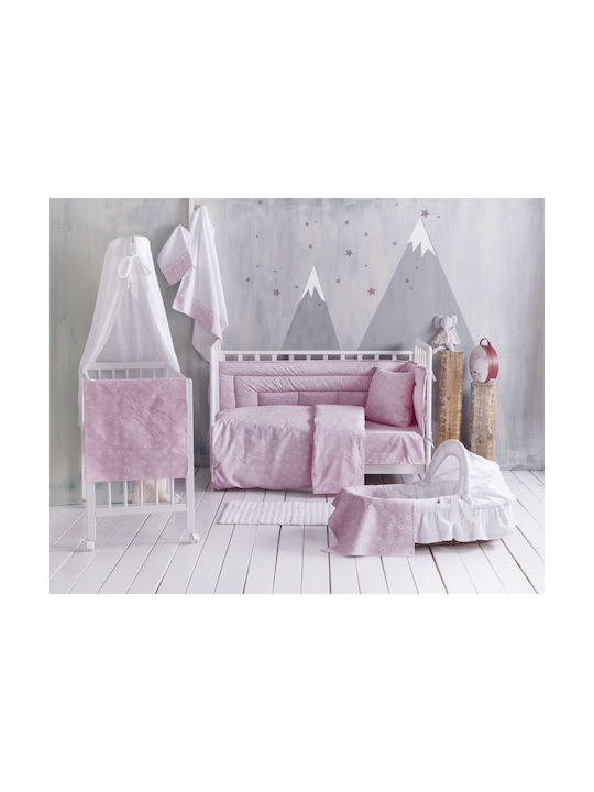 Rythmos Baby Duvet Cover Set With Pillowcase Bright Bright Baby Pink 110x160cm