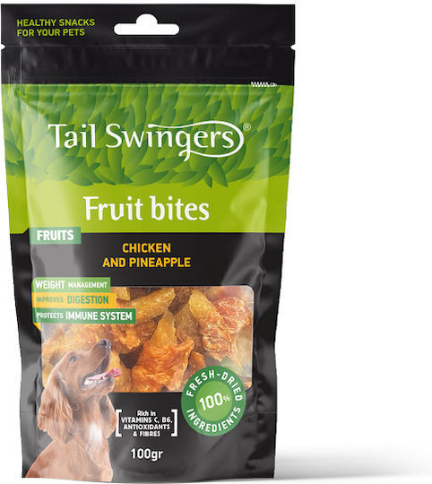 Pet Interest Tail Swingers Fruit Bites Λιχουδιές Σκύλου με Κοτόπουλο και Φρούτα 100gr
